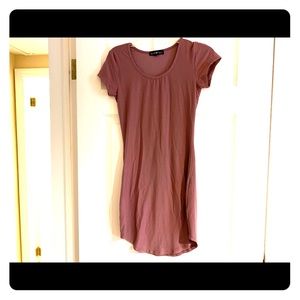 Fitted Purple T-Shirt Dress